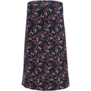 A-lijn rok - LaLamour - Blauw/Donkerblauw/Multicolour