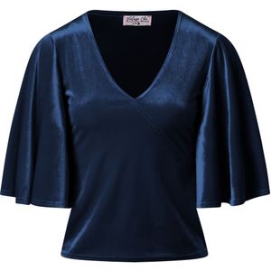 Top - Vintage Chic for Topvintage - Blauw/Donkerblauw