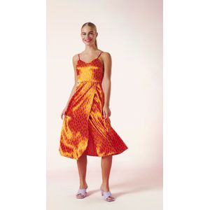 Midi jurk - Minueto (Oranje)