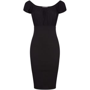 Strakke jurk - Vintage Chic for Topvintage - Zwart - Maat 16