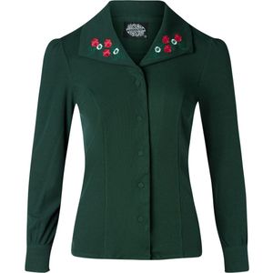 Blouse - Hearts & Roses (Groen)