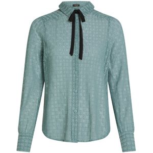 King Louie - Elia Blouse - Blauw - Katoen en Polyamide
