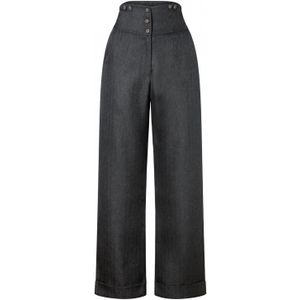Banned Retro - 50s Sassy Trousers - Pantalon - Grijs