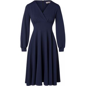 Swing jurk - Vintage Chic for Topvintage - Blauw/Donkerblauw