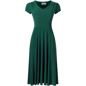 Blauw jurkje - Vintage Chic for Topvintage - Groen/Donkergroen - Maat 12