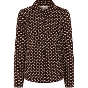 Surkana - Blouse - Zwart/Multicolour - Lange Mouwen - EcoVero Viscosemix