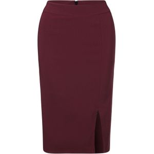 Strakke rok - Vintage Chic for Topvintage - Rood/Bordeauxrood - Maat 16