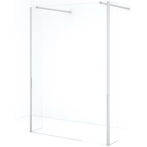 Diamond Inloopdouche | 135 cm Chroom Helder glas Vrijstaande wand met zijwanden