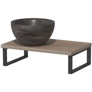 Modulo Pico Wastafelblad met waskom | 41 cm Eiken Blue stone Natuursteen