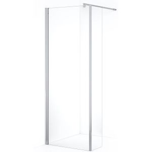 Zircon Comfort Inloopdouche | 70 cm Chroom Helder glas Vaste wand met zijwand