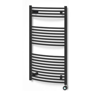 Venus Radiator Elektrisch | 60x118 cm Mat zwart 668 Watt Staal