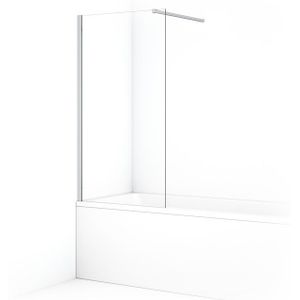 Diamond Badwand | 80 cm Chroom Helder glas