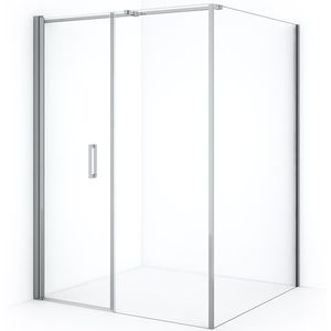 Diamond Douchecabine | 140x140 cm Chroom Helder glas Draaideur Vierkant