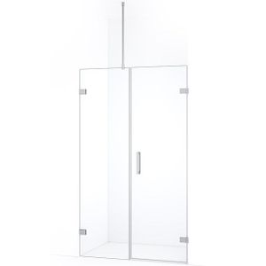 Diamond Douchedeur | 115 cm Chroom Helder glas Draaideur
