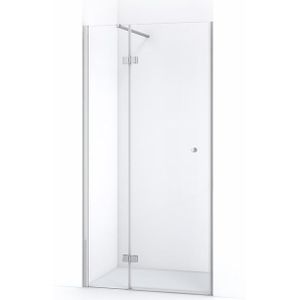 Amber Douchedeur | 90 cm Chroom Helder glas Draaideur