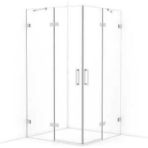 Diamond Douchecabine | 110x110 cm Chroom Helder glas Draaideur Vierkant