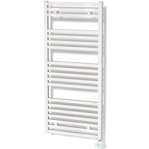 Zeus Radiator Elektrisch | 50x122 cm Hoogglans wit 890 Watt Aluminium