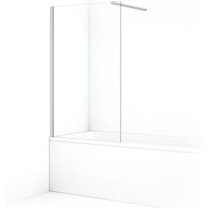 Diamond Badwand | 90 cm Chroom Helder glas