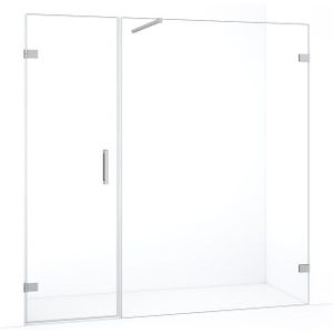Diamond Douchedeur | 195 cm Chroom Helder glas Draaideur
