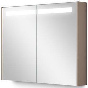 Spiegelkast Met Verlichting Modulo 90x70cm Taupe