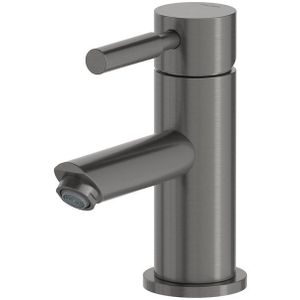 Radius  Wastafelkraan Opbouw | Zwart metaal | Eéngreeps mengkraan