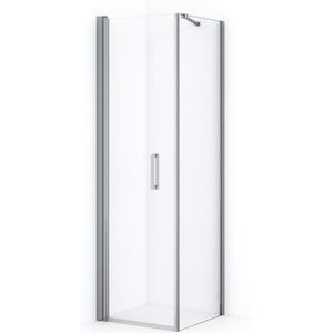 Diamond Douchecabine | 60x60 cm Chroom Helder glas Draaideur Vierkant