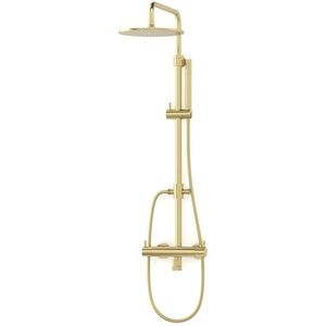 Radius Regendouche Opbouw | Lichtgoud 25 cm Regendouche Thermostatisch