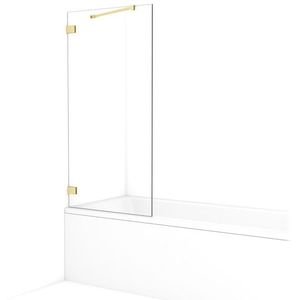 Diamond Badwand | 75 cm Lichtgoud Helder glas