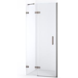 Diamond Douchedeur | 80 cm Rvs Helder glas Draaideur