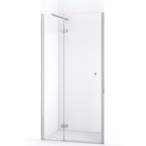 Amber Douchedeur | 90 cm Chroom Helder glas Draaideur