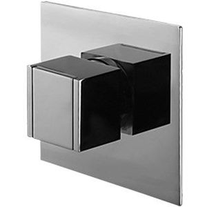 Inbouw Douchekraan Cubic Chrome, Stopkraan, Chroom