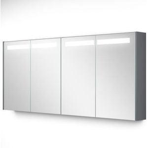 Spiegelkast Met Verlichting Modulo 160x70cm Middengrijs