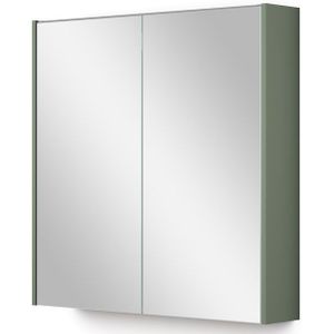 Spiegelkast Met Verlichting Modulo 70x70cm Saliegroen