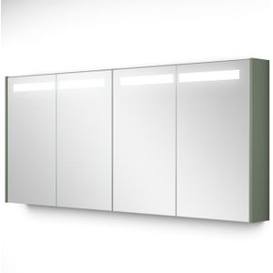 Spiegelkast Met Verlichting Modulo 160x70cm Saliegroen