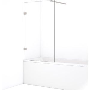 Diamond Badwand | 90 cm Rvs Helder glas