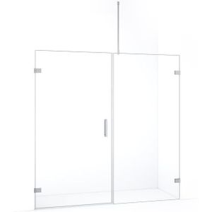 Diamond Douchedeur | 185 cm Chroom Helder glas Draaideur