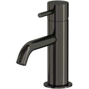 Radius  Wastafelkraan Opbouw | Zwart chroom | Eéngreeps mengkraan