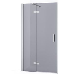 Diamond Douchedeur | 90 cm Chroom Rookglas Draaideur