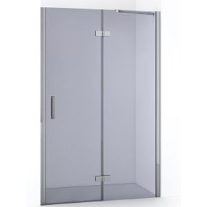 Diamond Douchedeur | 110 cm Chroom Rookglas Draaideur