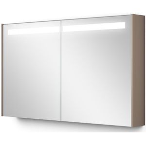 Spiegelkast Met Verlichting Modulo 120x70cm Taupe
