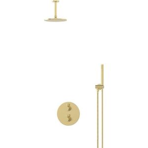 Radius Regendouche Inbouw | Lichtgoud 20 cm Regendouche Thermostatisch