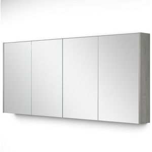 Spiegelkast Met Verlichting Modulo 157,6x70cm Grijs Eiken