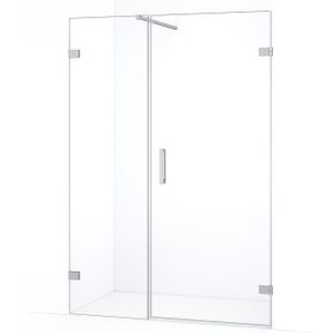 Diamond Douchedeur | 125 cm Chroom Helder glas Draaideur