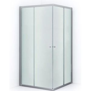 Ruby Allure Douchecabine | 90x80 cm Chroom Matglas Schuifdeur Rechthoek