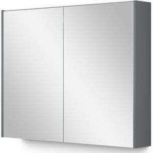Spiegelkast Met Verlichting Modulo 90x70cm Mat Zwart