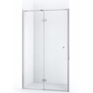Amber Douchedeur | 110 cm Chroom Helder glas Draaideur