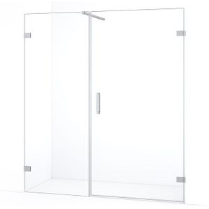 Diamond Douchedeur | 155 cm Chroom Helder glas Draaideur