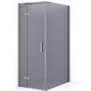 Diamond Douchecabine | 110x80 cm Rvs Rookglas Draaideur Rechthoek