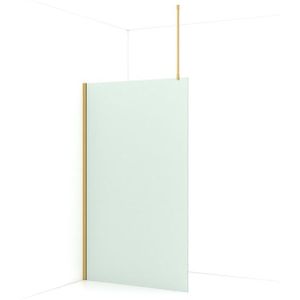 Diamond Inloopdouche | 120 cm Goud Matglas Vaste wand