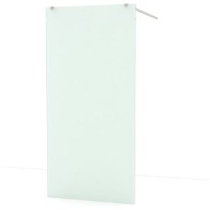 Diamond Inloopdouche | 100 cm Rvs Matglas Vrijstaande wand